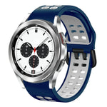 Bracelet de montre en silicone bicolore respirant 20 mm, pour Samsung Galaxy Watch 4 Classic 42 mm, pour Galaxy Watch Active 2