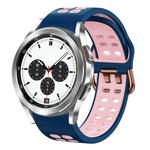 Bracelet de montre en silicone bicolore respirant 20 mm, pour Samsung Galaxy Watch 4 Classic 42 mm, pour Galaxy Watch Active 2