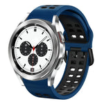 Bracelet de montre en silicone bicolore respirant 20 mm, pour Samsung Galaxy Watch 4 Classic 42 mm, pour Galaxy Watch Active 2