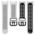 Bracelet de montre en silicone bicolore respirant 20 mm, pour Samsung Galaxy Watch 4 Classic 42 mm, pour Galaxy Watch Active 2