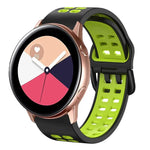 Bracelet de montre en silicone bicolore respirant 20 mm, pour Samsung Galaxy Watch 4 Classic 42 mm, pour Galaxy Watch Active 2