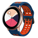Bracelet de montre en silicone bicolore respirant 20 mm, pour Samsung Galaxy Watch 4 Classic 42 mm, pour Galaxy Watch Active 2