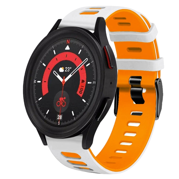 Bracelet de montre en silicone bicolore de 20 mm, pour Samsung Galaxy Watch 5 40 mm, pour Samsung Galaxy Watch 5 44 mm