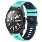 Bracelet de montre bicolore en silicone de 20 mm, pour Samsung Galaxy Watch 5 Pro 45mm, pour Samsung Galaxy Watch 4 40mm