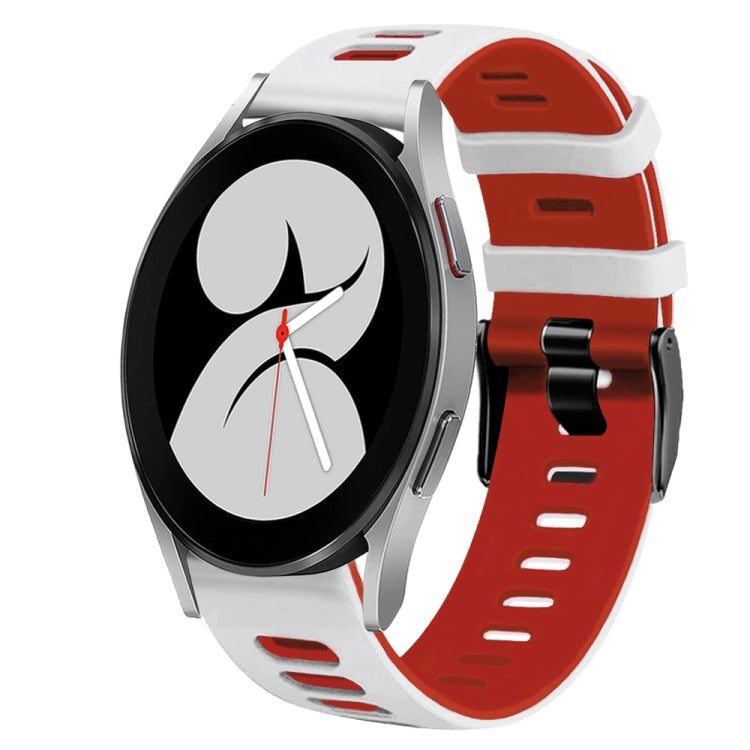 Bracelet de montre bicolore en silicone de 20 mm, pour Samsung Galaxy Watch 5 Pro 45mm, pour Samsung Galaxy Watch 4 40mm