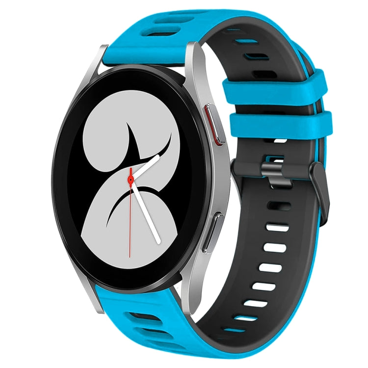 Bracelet de montre bicolore en silicone de 20 mm, pour Samsung Galaxy Watch 5 Pro 45mm, pour Samsung Galaxy Watch 4 40mm