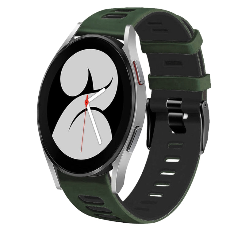 Bracelet de montre bicolore en silicone de 20 mm, pour Samsung Galaxy Watch 5 Pro 45mm, pour Samsung Galaxy Watch 4 40mm