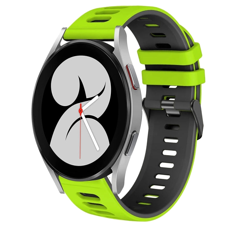 Bracelet de montre bicolore en silicone de 20 mm, pour Samsung Galaxy Watch 5 Pro 45mm, pour Samsung Galaxy Watch 4 40mm