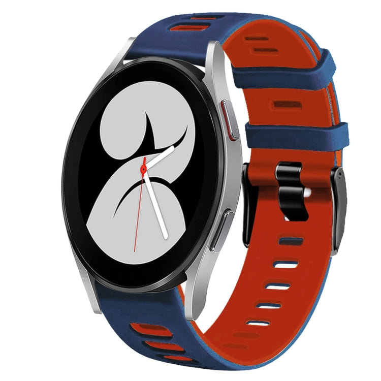 Bracelet de montre bicolore en silicone de 20 mm, pour Samsung Galaxy Watch 5 Pro 45mm, pour Samsung Galaxy Watch 4 40mm