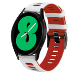 Bracelet de montre en silicone bicolore de 20 mm, pour Samsung Galaxy Watch 4 44 mm, pour Samsung Galaxy Watch 4 Classic 46 mm