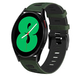 Bracelet de montre en silicone bicolore de 20 mm, pour Samsung Galaxy Watch 4 44 mm, pour Samsung Galaxy Watch 4 Classic 46 mm