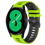 Bracelet de montre en silicone bicolore de 20 mm, pour Samsung Galaxy Watch 4 44 mm, pour Samsung Galaxy Watch 4 Classic 46 mm