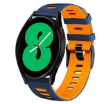 Bracelet de montre en silicone bicolore de 20 mm, pour Samsung Galaxy Watch 4 44 mm, pour Samsung Galaxy Watch 4 Classic 46 mm