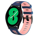 Bracelet de montre en silicone bicolore de 20 mm, pour Samsung Galaxy Watch 4 44 mm, pour Samsung Galaxy Watch 4 Classic 46 mm