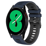 Bracelet de montre en silicone bicolore de 20 mm, pour Samsung Galaxy Watch 4 44 mm, pour Samsung Galaxy Watch 4 Classic 46 mm