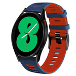 Bracelet de montre en silicone bicolore de 20 mm, pour Samsung Galaxy Watch 4 44 mm, pour Samsung Galaxy Watch 4 Classic 46 mm