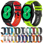 Bracelet de montre en silicone bicolore de 20 mm, pour Samsung Galaxy Watch 4 44 mm, pour Samsung Galaxy Watch 4 Classic 46 mm