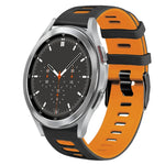 Bracelet de montre en silicone bicolore de 20 mm, pour Samsung Galaxy Watch 4 44 mm, pour Samsung Galaxy Watch 4 Classic 46 mm