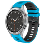 Bracelet de montre en silicone bicolore de 20 mm, pour Samsung Galaxy Watch 4 44 mm, pour Samsung Galaxy Watch 4 Classic 46 mm