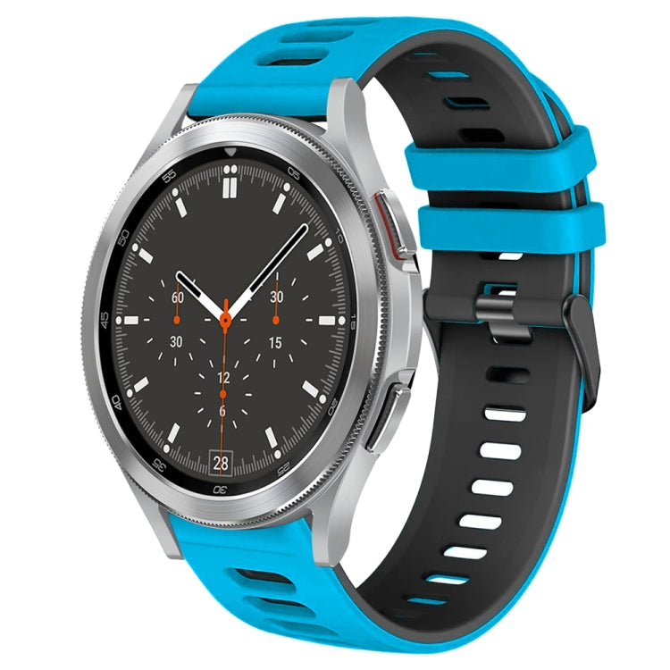 Bracelet de montre en silicone bicolore de 20 mm, pour Samsung Galaxy Watch 4 44 mm, pour Samsung Galaxy Watch 4 Classic 46 mm