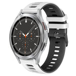 Bracelet de montre en silicone bicolore de 20 mm, pour Samsung Galaxy Watch 4 44 mm, pour Samsung Galaxy Watch 4 Classic 46 mm