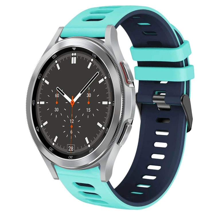 Bracelet de montre en silicone bicolore de 20 mm, pour Samsung Galaxy Watch 4 44 mm, pour Samsung Galaxy Watch 4 Classic 46 mm