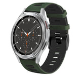 Bracelet de montre en silicone bicolore de 20 mm, pour Samsung Galaxy Watch 4 44 mm, pour Samsung Galaxy Watch 4 Classic 46 mm
