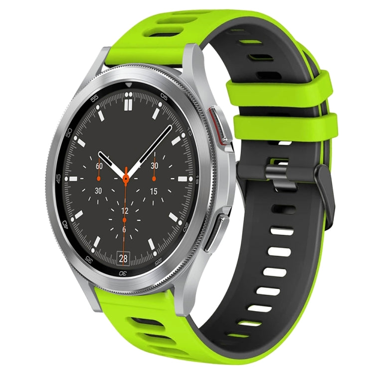 Bracelet de montre en silicone bicolore de 20 mm, pour Samsung Galaxy Watch 4 44 mm, pour Samsung Galaxy Watch 4 Classic 46 mm