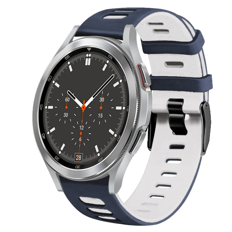 Bracelet de montre en silicone bicolore de 20 mm, pour Samsung Galaxy Watch 4 44 mm, pour Samsung Galaxy Watch 4 Classic 46 mm