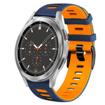 Bracelet de montre en silicone bicolore de 20 mm, pour Samsung Galaxy Watch 4 44 mm, pour Samsung Galaxy Watch 4 Classic 46 mm