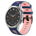 Bracelet de montre en silicone bicolore de 20 mm, pour Samsung Galaxy Watch 4 44 mm, pour Samsung Galaxy Watch 4 Classic 46 mm