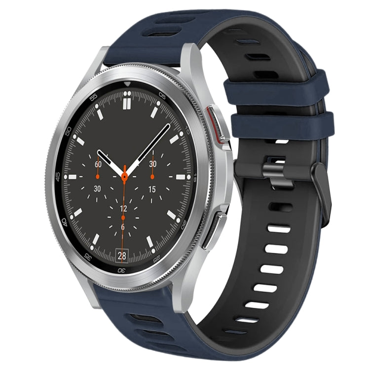 Bracelet de montre en silicone bicolore de 20 mm, pour Samsung Galaxy Watch 4 44 mm, pour Samsung Galaxy Watch 4 Classic 46 mm