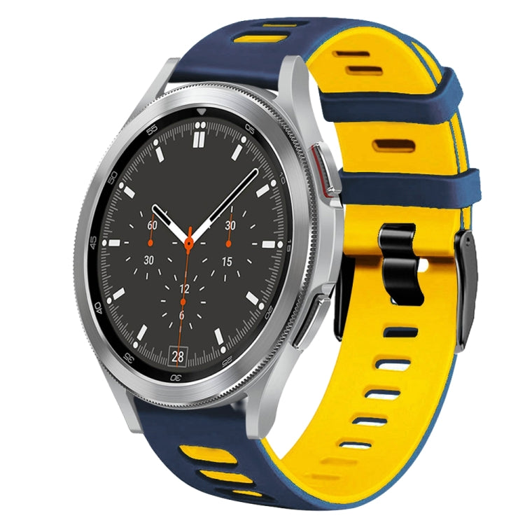 Bracelet de montre en silicone bicolore de 20 mm, pour Samsung Galaxy Watch 4 44 mm, pour Samsung Galaxy Watch 4 Classic 46 mm