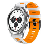 Bracelet de montre en silicone bicolore de 20 mm, pour Samsung Galaxy Watch 4 Classic 42 mm, pour Samsung Galaxy Watch Active 2