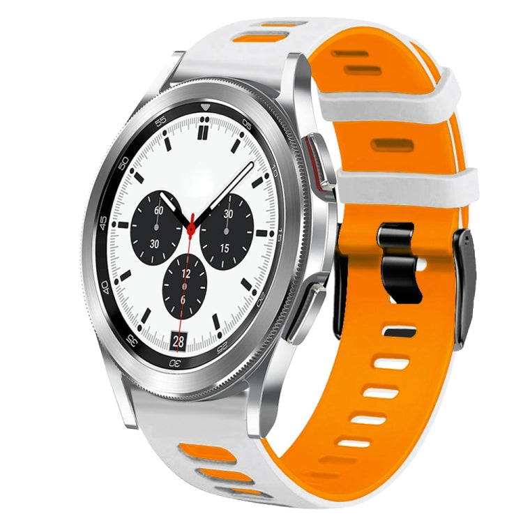 Bracelet de montre en silicone bicolore de 20 mm, pour Samsung Galaxy Watch 4 Classic 42 mm, pour Samsung Galaxy Watch Active 2