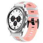 Bracelet de montre en silicone bicolore de 20 mm, pour Samsung Galaxy Watch 4 Classic 42 mm, pour Samsung Galaxy Watch Active 2