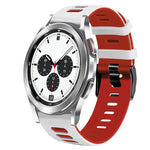 Bracelet de montre en silicone bicolore de 20 mm, pour Samsung Galaxy Watch 4 Classic 42 mm, pour Samsung Galaxy Watch Active 2