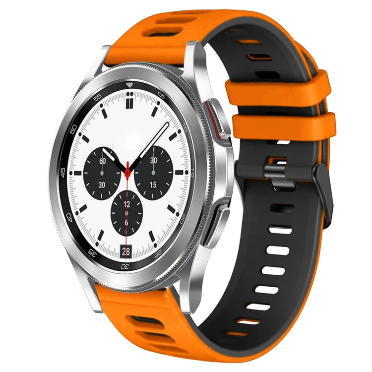 Bracelet de montre en silicone bicolore de 20 mm, pour Samsung Galaxy Watch 4 Classic 42 mm, pour Samsung Galaxy Watch Active 2