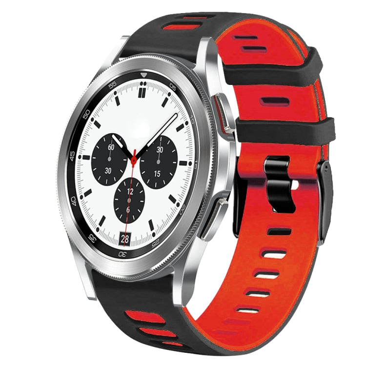Bracelet de montre en silicone bicolore de 20 mm, pour Samsung Galaxy Watch 4 Classic 42 mm, pour Samsung Galaxy Watch Active 2