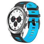 Bracelet de montre en silicone bicolore de 20 mm, pour Samsung Galaxy Watch 4 Classic 42 mm, pour Samsung Galaxy Watch Active 2