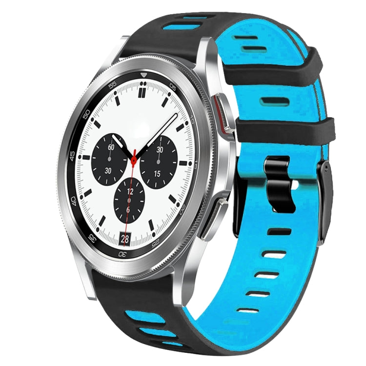 Bracelet de montre en silicone bicolore de 20 mm, pour Samsung Galaxy Watch 4 Classic 42 mm, pour Samsung Galaxy Watch Active 2