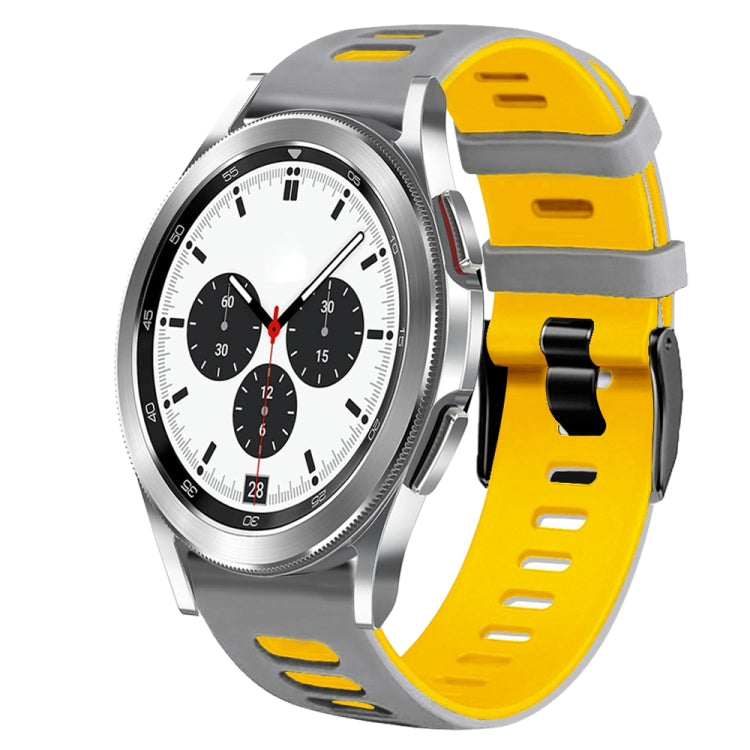 Bracelet de montre en silicone bicolore de 20 mm, pour Samsung Galaxy Watch 4 Classic 42 mm, pour Samsung Galaxy Watch Active 2