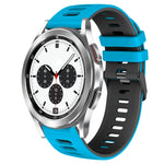 Bracelet de montre en silicone bicolore de 20 mm, pour Samsung Galaxy Watch 4 Classic 42 mm, pour Samsung Galaxy Watch Active 2