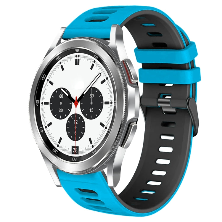 Bracelet de montre en silicone bicolore de 20 mm, pour Samsung Galaxy Watch 4 Classic 42 mm, pour Samsung Galaxy Watch Active 2