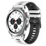 Bracelet de montre en silicone bicolore de 20 mm, pour Samsung Galaxy Watch 4 Classic 42 mm, pour Samsung Galaxy Watch Active 2