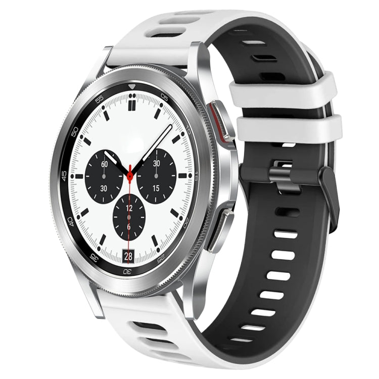 Bracelet de montre en silicone bicolore de 20 mm, pour Samsung Galaxy Watch 4 Classic 42 mm, pour Samsung Galaxy Watch Active 2