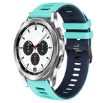 Bracelet de montre en silicone bicolore de 20 mm, pour Samsung Galaxy Watch 4 Classic 42 mm, pour Samsung Galaxy Watch Active 2