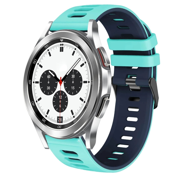 Bracelet de montre en silicone bicolore de 20 mm, pour Samsung Galaxy Watch 4 Classic 42 mm, pour Samsung Galaxy Watch Active 2
