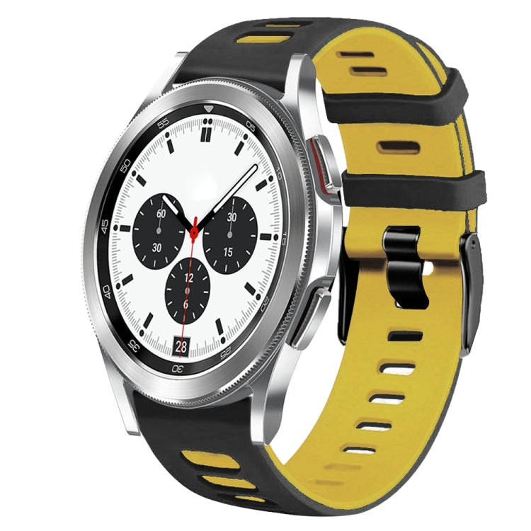 Bracelet de montre en silicone bicolore de 20 mm, pour Samsung Galaxy Watch 4 Classic 42 mm, pour Samsung Galaxy Watch Active 2