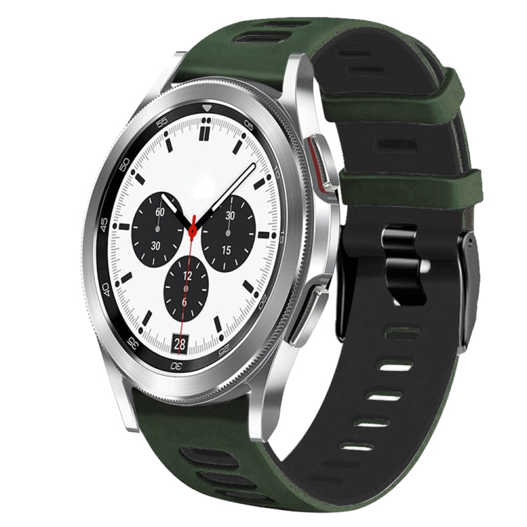 Bracelet de montre en silicone bicolore de 20 mm, pour Samsung Galaxy Watch 4 Classic 42 mm, pour Samsung Galaxy Watch Active 2